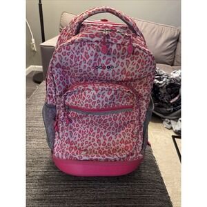 J World New York Laptop Rolling Backpack Paisley Print. READ
